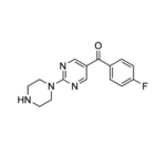 (4-fluorophenyl)(2-(piperazin-1-yl)pyrimidin- 5-yl)methanone